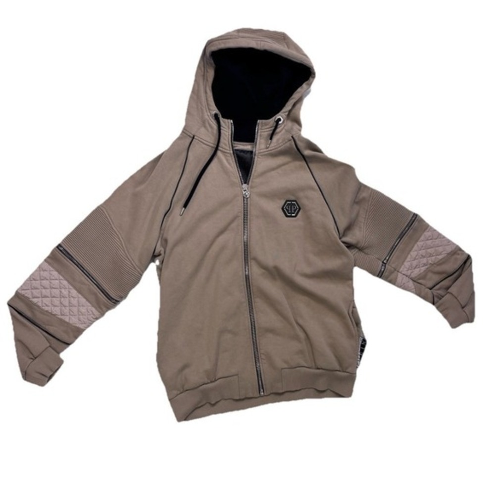 Men Philipp Plein Tan Black Convertible Sweatsuit Set Hardware Logo size XXXL - Picture 12 of 16